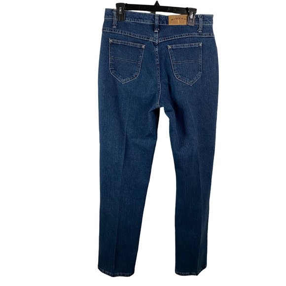 Riders Jeans Womens 10 Classic Straight leg Jeans dark Blue wash denim y2k - Picture 7 of 10